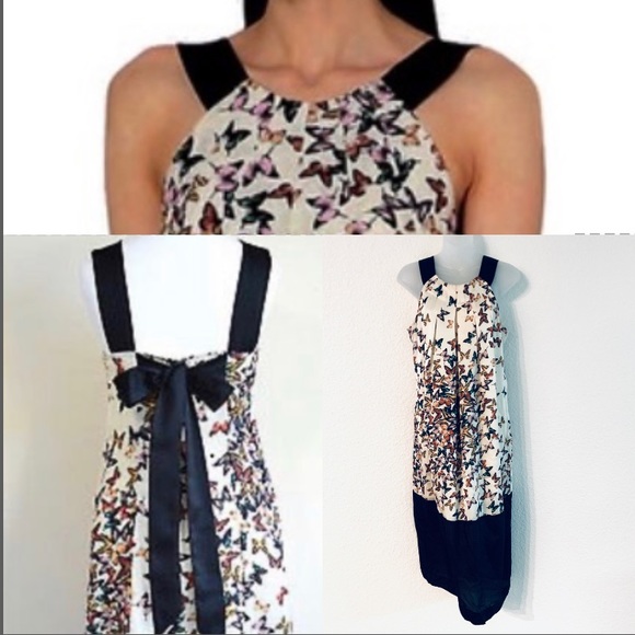 Ted Baker Butterfly Midi Dress Size 8 Sleeveless - Picture 15 of 16